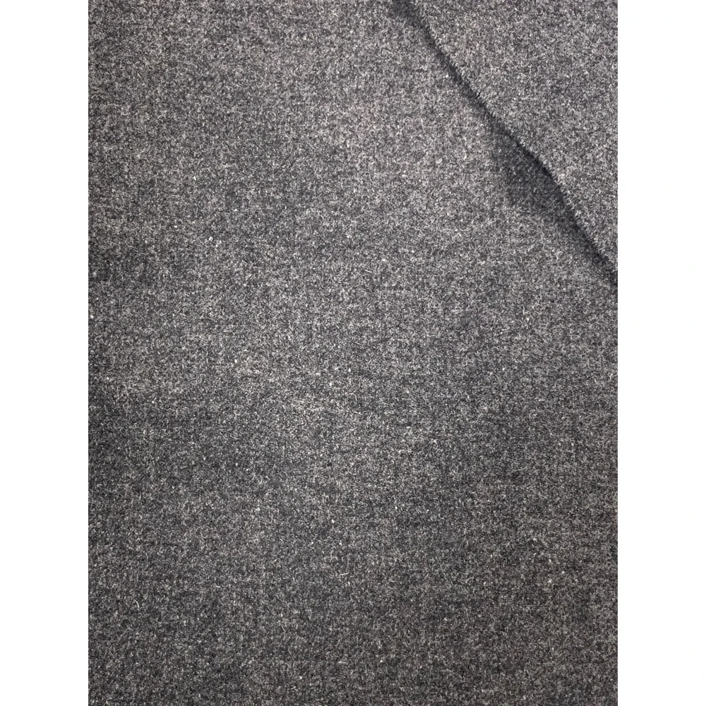 STROOCK Scarf Unisex One Size Gray Wool Hare Blend Fringe Luxury Winter 47in